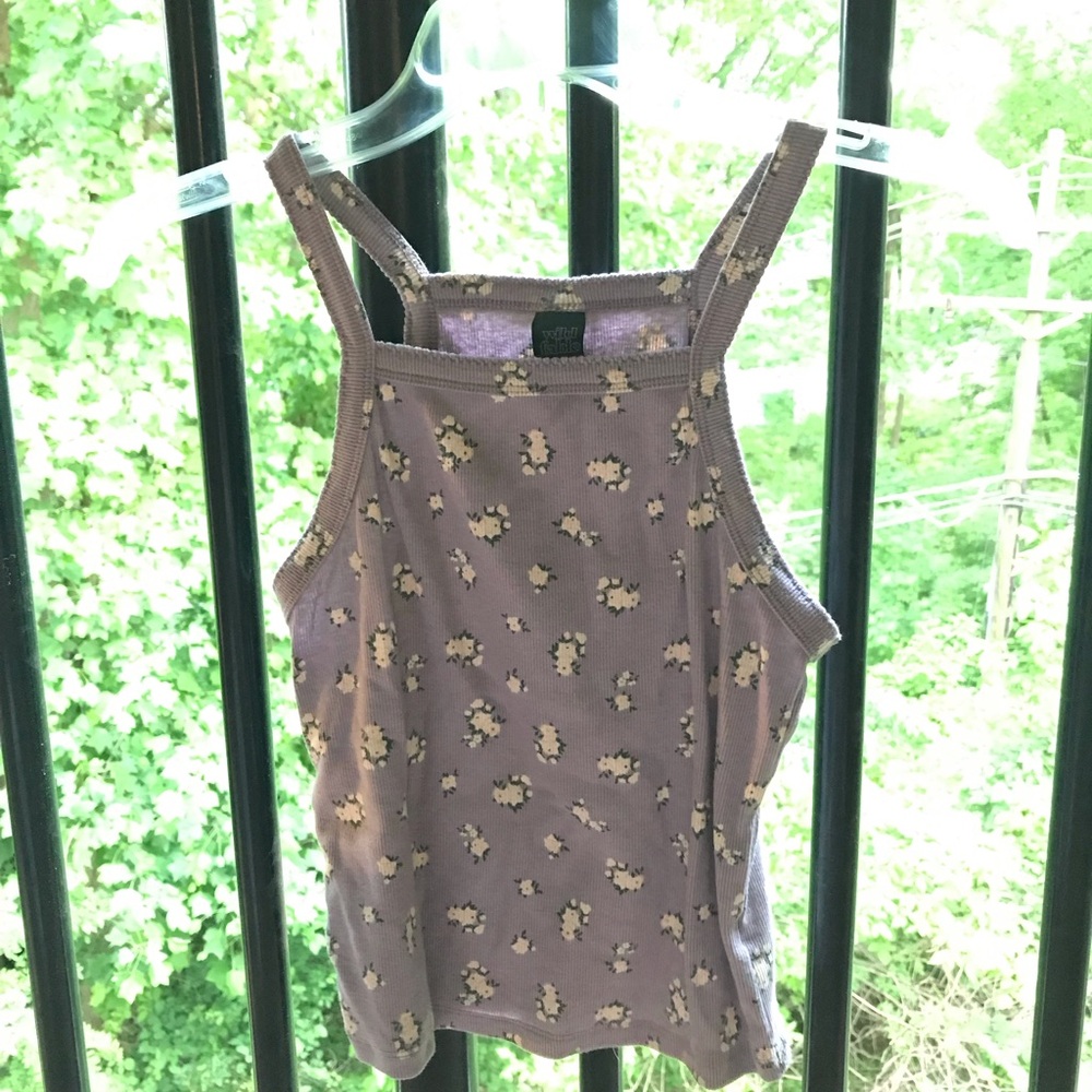 Wild Fable Brown Cream Sleeveless Tank Top